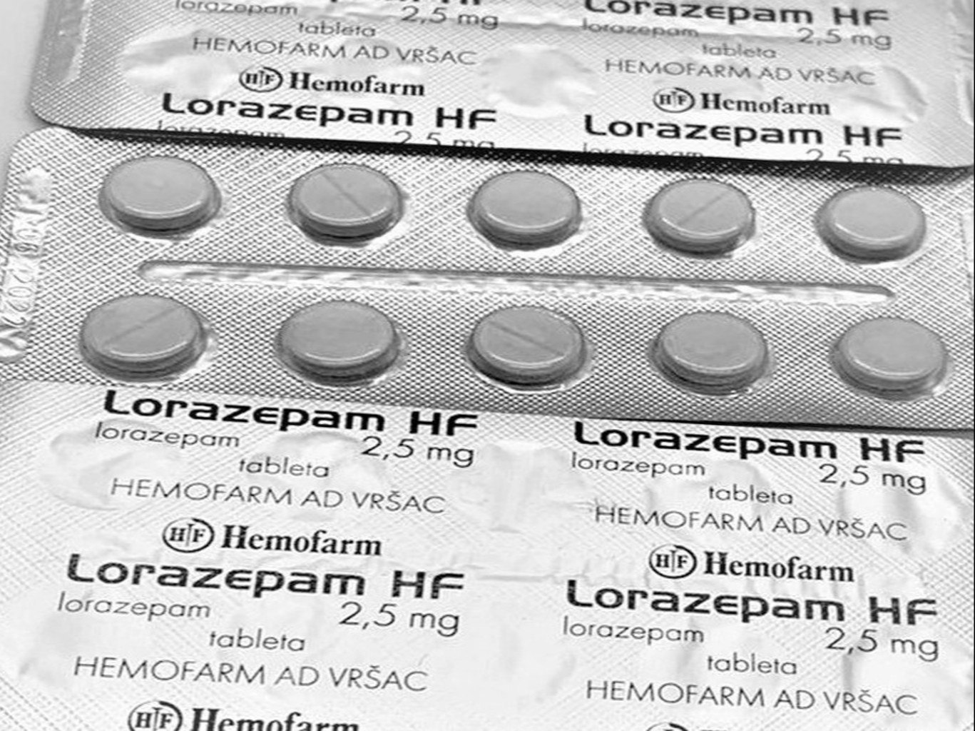 Ativan Lorazepam 2mg (Hemofarm brand)